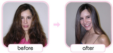 Anti-Frizz by Yuko System Japanese Hair Straigthening Santa Monica & Los Angeles Before and After picture